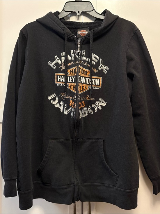 Harley-Davidson Tops - Harley-Davidson Women’s Black Full Zip Hoodie XXL Alamo City San Antonio TX